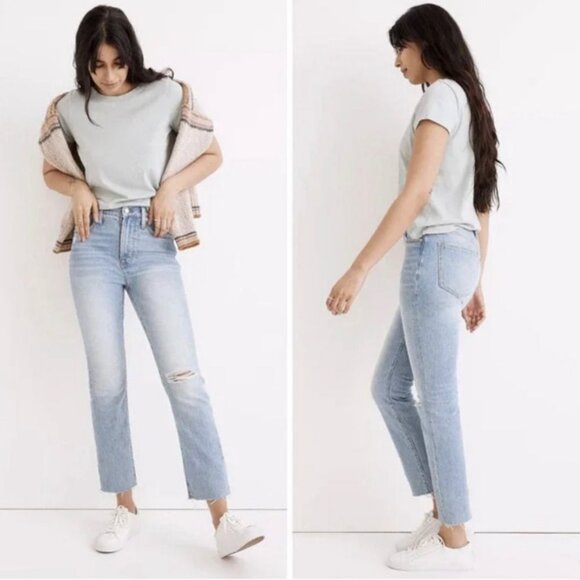 NEW Madewell The Perfect Vintage Jean Coney Wash Destroyed Edition Size 26 NWT - Picture 2 of 7